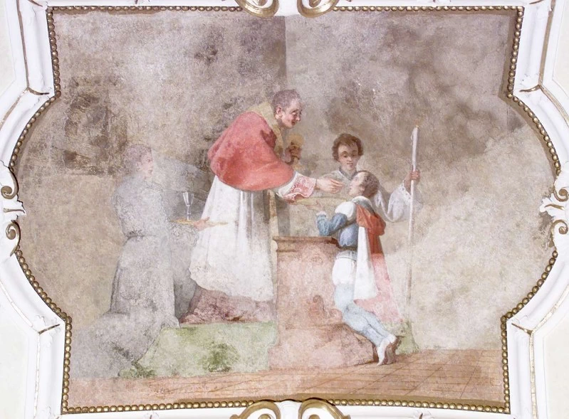 San Carlo Borromeo comunica San Luigi Gonzaga